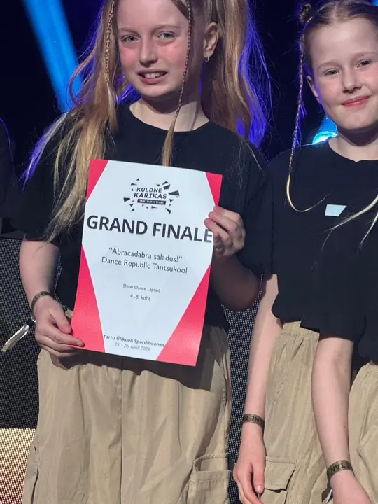 Tantsijad Kuldse Karika Grand Finale diplomiga